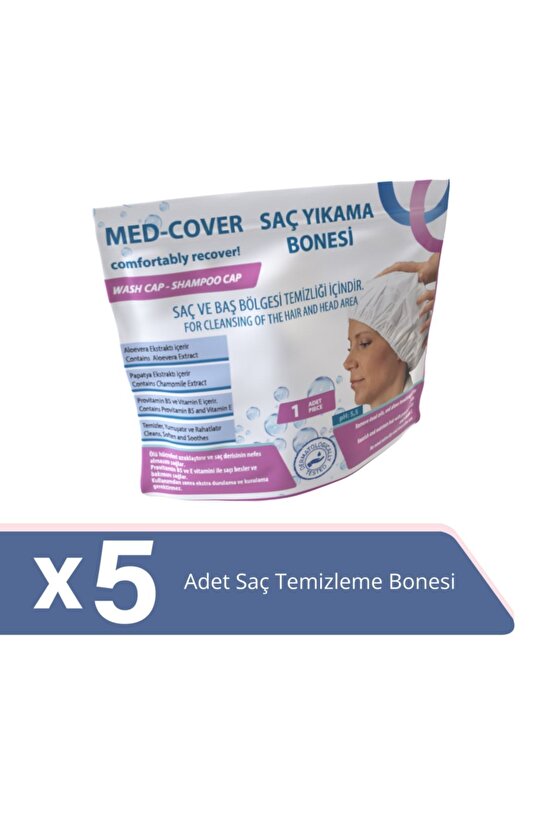Med-cover Saç Yıkama Bonesi 1x5li Gönderim