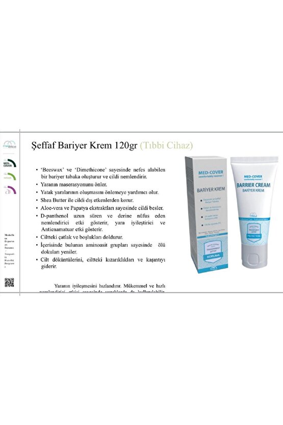 Şeffaf Bariyer Krem 120gr
