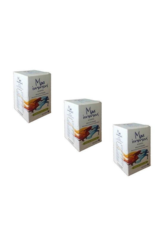 Max Immun 40 Kapsül Multivitamin 3lü Paket