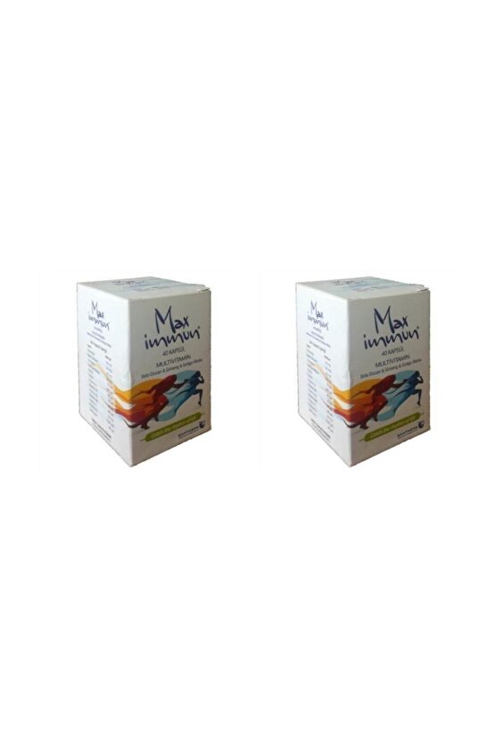 Max Immun 40 Kapsül Multivitamin 2li Paket