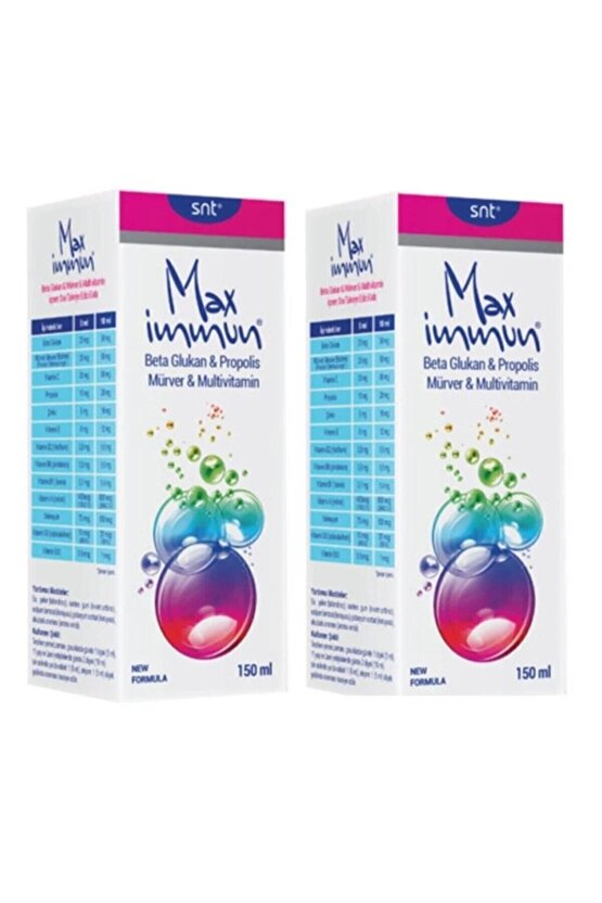 Max Immun Şurup 150ml 2 Li Paket