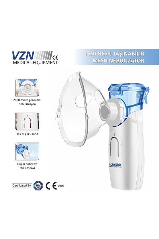 ŞARJ EDİLEBİLİR sessiz nebülizatör