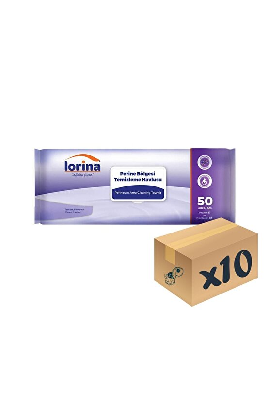 Perine Bölgesi Temizleme Havlusu 50’li 10 Paket
