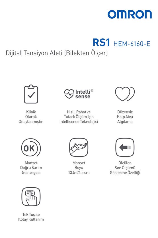 Rs1, Kolay Taşınabilir Bilekten Ölçer Tansiyon Aleti