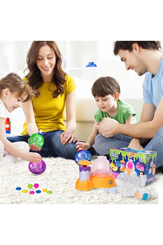 Doctor Squish Maker Station Neon, Parlak Simli Sukuşi Yapım Seti - Slime Yapma Seti - Doktor Sukuşi