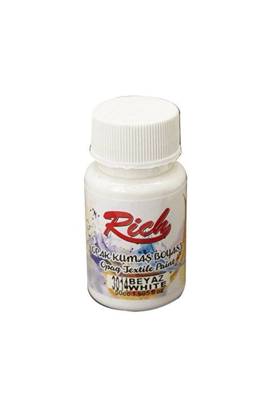 RİCH KUMAŞ BOYASI 50CC 3014 BEYAZ