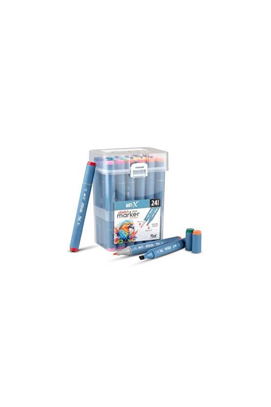 Art-x Sketch Marker Çift Taraflı Kalem Seti 24