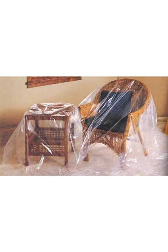 Hışır Örtü Boya Badana Koruma Koruyucu Naylon 50 M2 (4x12.5).