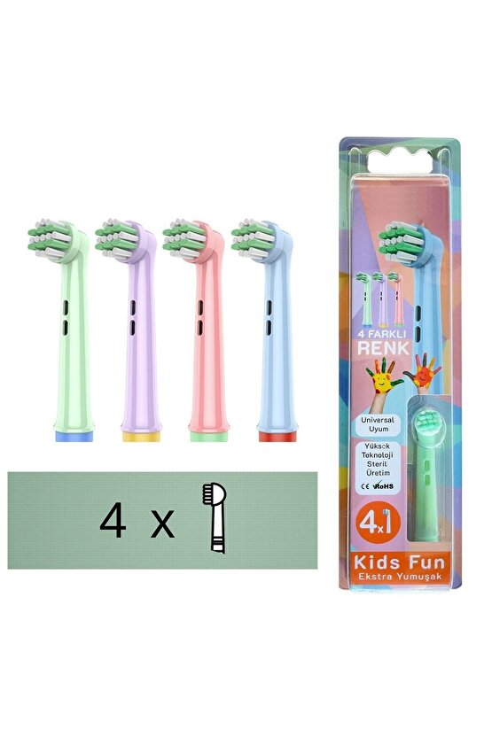 Kids Fun - Narin Yumuşak Yedek Diş Fırçası Başlığı (Çocukları İçin)