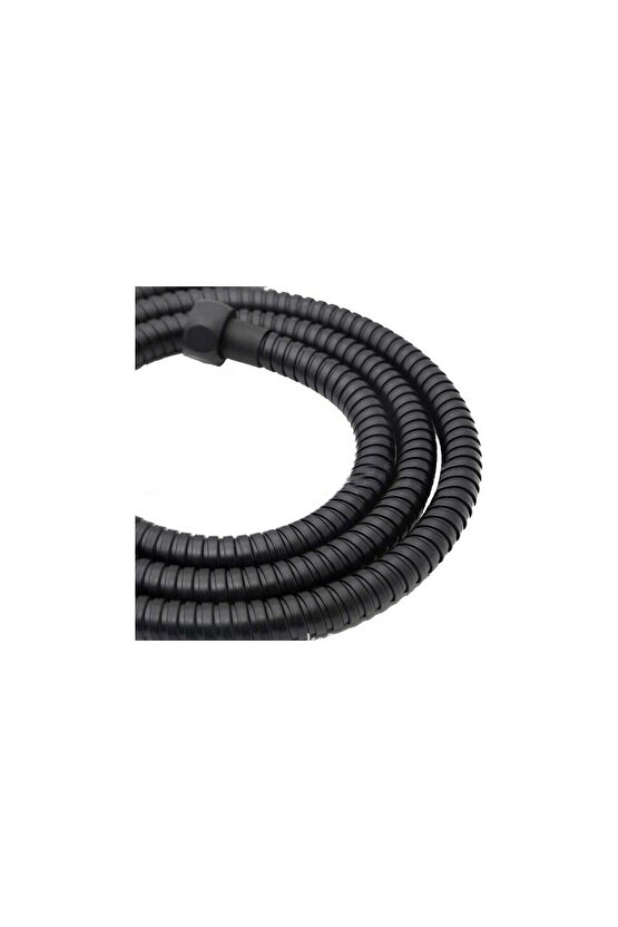 Spiral Duş Hortumu Paslanmaz 150 Cm Siyah