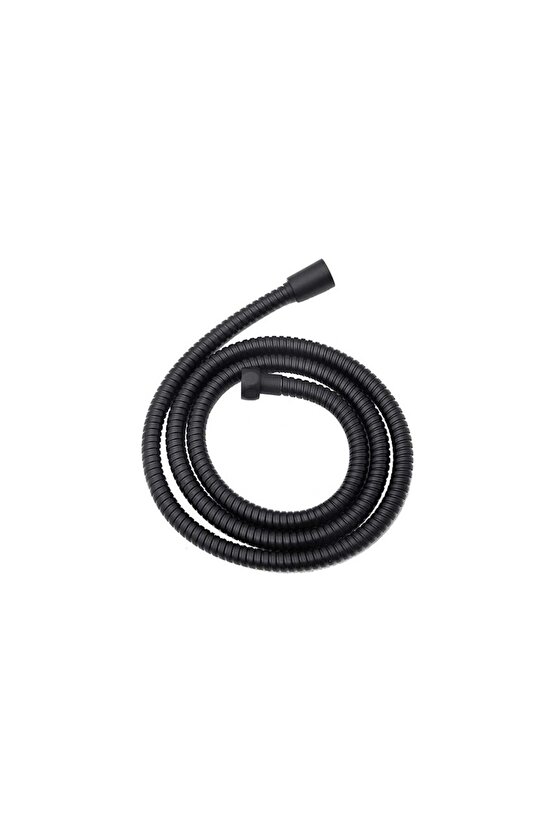 Spiral Duş Hortumu Paslanmaz 150 Cm Siyah