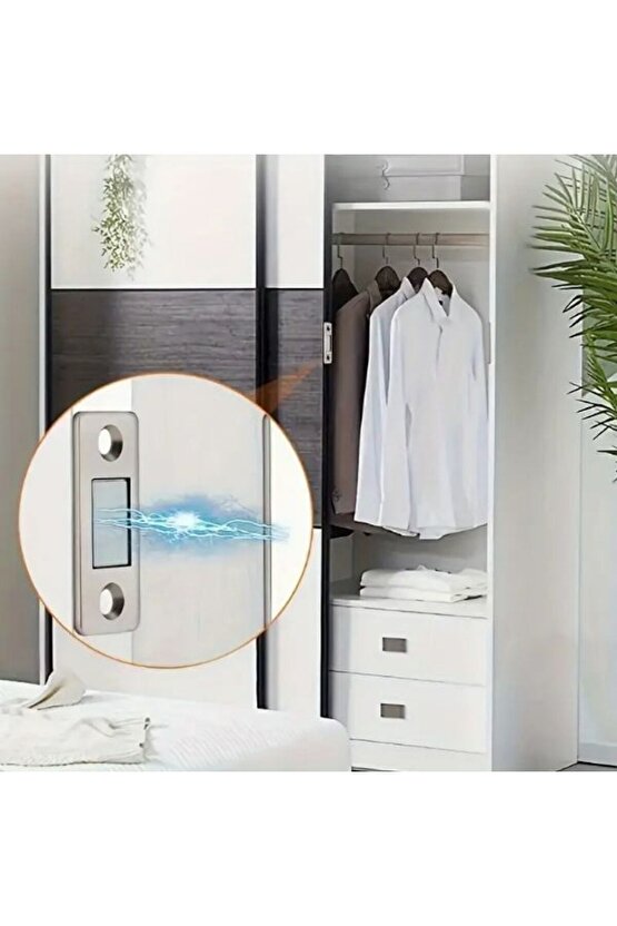 Magnifix 5 Adet Slım Güçlü Mıknatıslı Kapak Tutucu (KAPI, ÇEKMECE TUTUCU, ÇIT ÇIT)