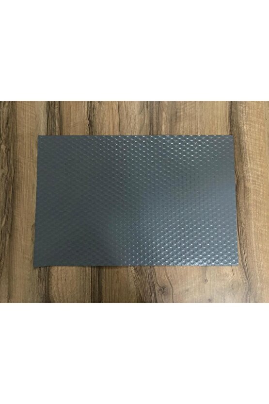 Amerikan Servis 48x30 Cm 4 Adet Açık Gri Nokta Desenli Suni Deri