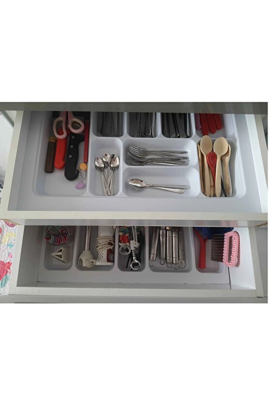 65x49 Cm. Beyaz Kaşıklık Ve Kepçelik 2li Set (59X41 CME KADAR KESİLEBİLİR)