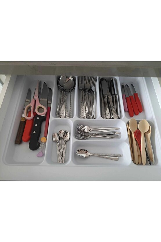 65x49 Cm. Beyaz Kaşıklık Ve Kepçelik 2li Set (59X41 CME KADAR KESİLEBİLİR)