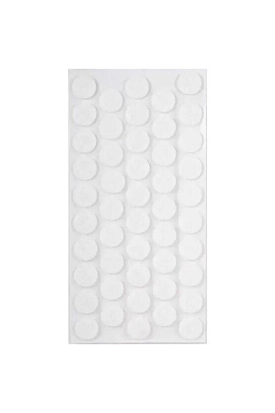 Yapışkanlı Keçe 20Mm Beyaz 50li