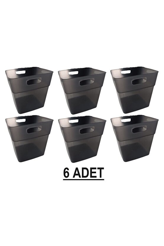 6 Adet Miniobox Antrasit Buzdolabı Kapak Içi Düzenleyici Organizer