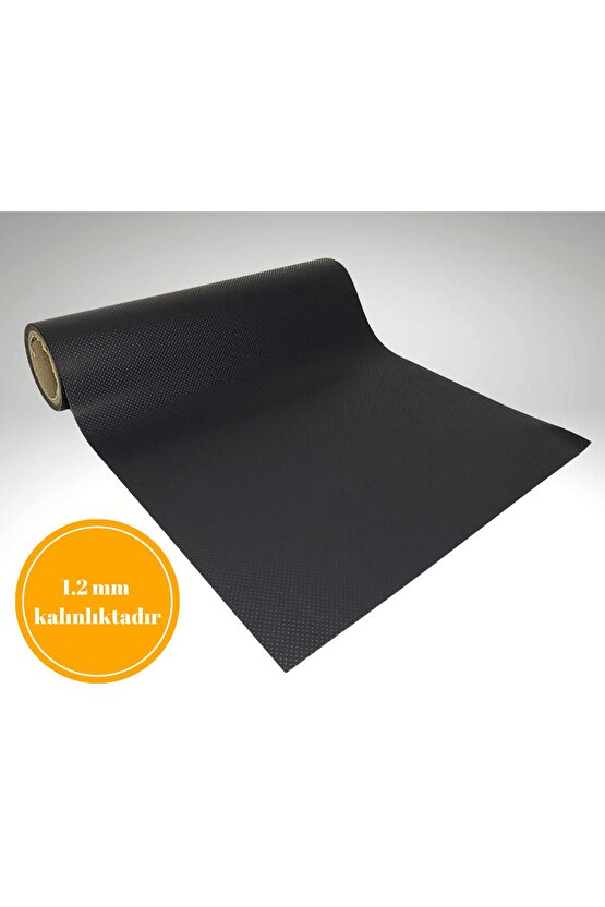 48 Cm X 1 Metre Antrasit Kabartma Nokta Desenli Çekmece Içi Kaydırmaz Halı , Çekmece Halısı