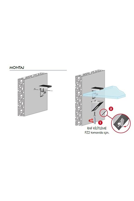 , 2 Adet Kalabrone Mını Etajer, 5-10 Mm Ayarlı Cam Raf Tutucu