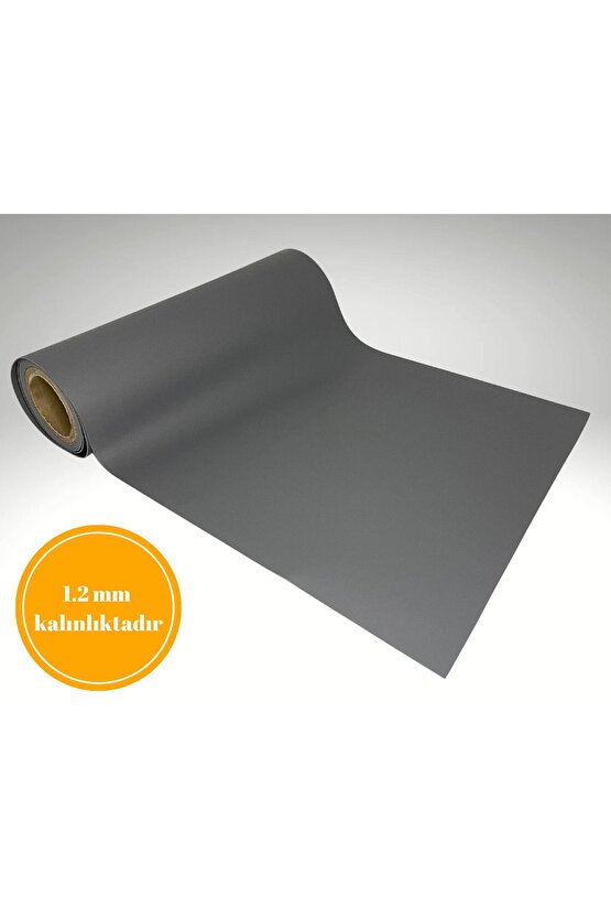 48 Cm X 5 Metre - Açık Gri Kumaş Desenli - Suni Deri Çekmece Içi Kaydırmaz Halı , Çekmece Halısı