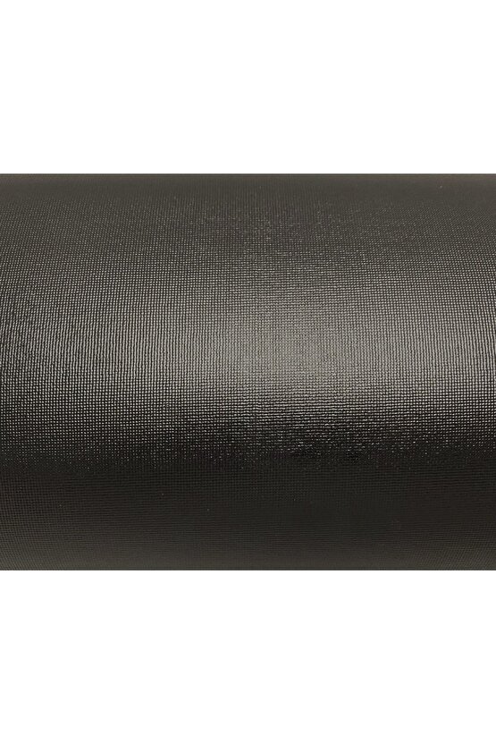 48 Cm X 5 Metre - Siyah - Kumaş Desenli - Suni Deri Çekmece Içi Kaydırmaz Halı , Çekmece Halısı