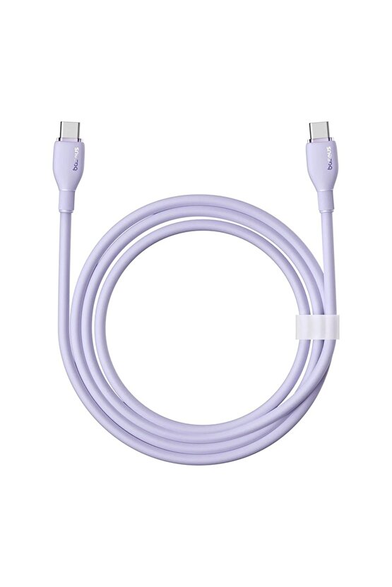 Pudding Hızlı Şarj Özellikli Type-c To Type-c 100w Kablo 1.2m. Mor