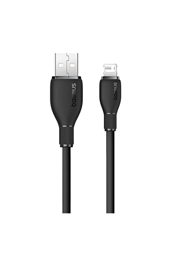Pudding Hızlı Şarj Özellikli Usb To Lightning 2.4 A. Kablo 1.2m Siyah