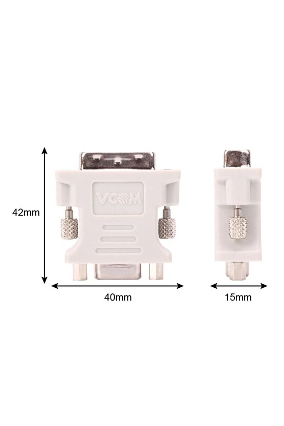 Ca301 Dvi 24 5 Erkek To Vga Dişi Dönüştürücü