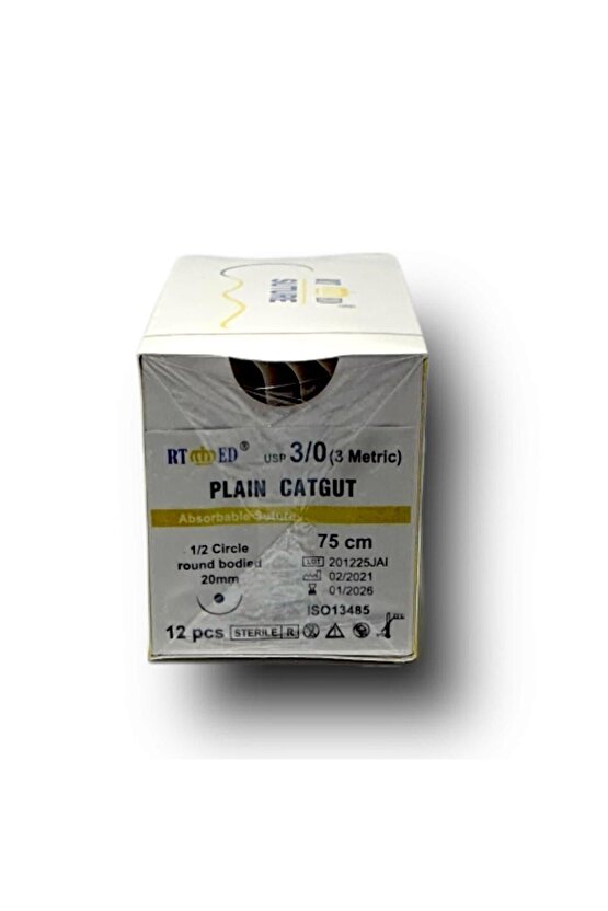 Plain Katküt 30 Yuvarlak 12 20 mm