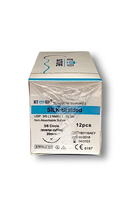 Ipek Iplik No30 Aşağı Keskin 38 20 Mm 75 Cm