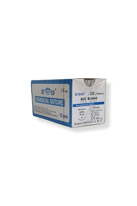 Ipek Iplik No:30 Yukarı Keskin 38 22 mm 75 cm