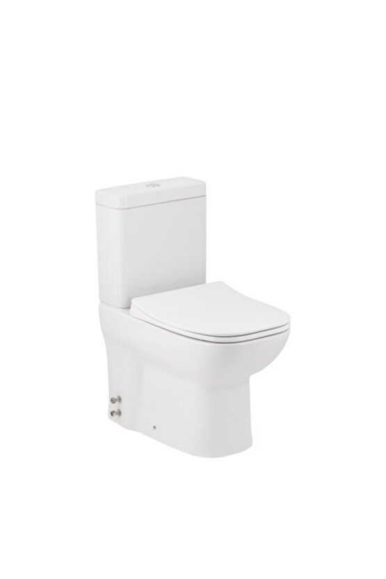 Petite Kanallı Duvara Sıfır Klozet A101111h, Yavaş Kapak