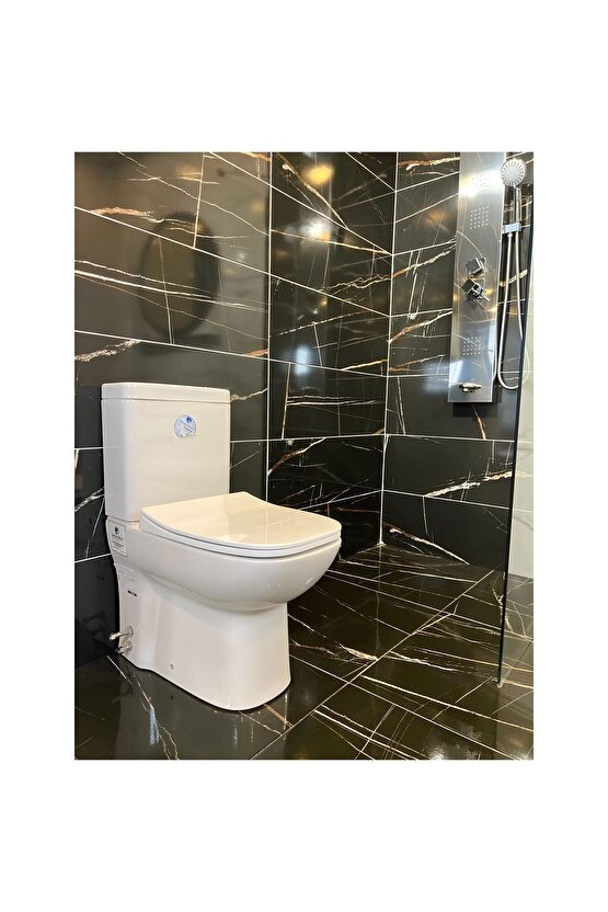 Petite Kanallı Duvara Sıfır Klozet A101111h, Yavaş Kapak