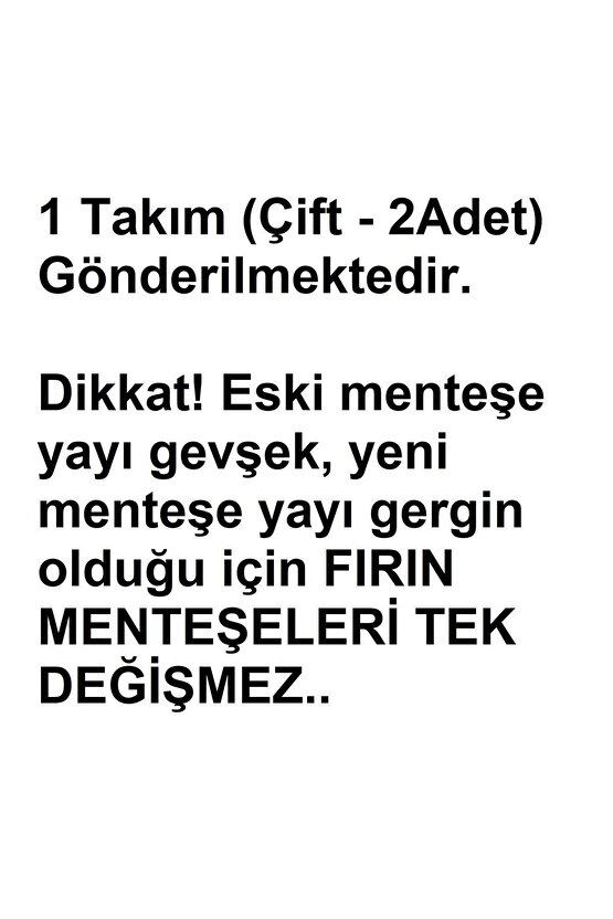 Ankastre Fırın Menteşe 1 Takım 2 Adet İkili Bir Çift Kapak Menteşesi