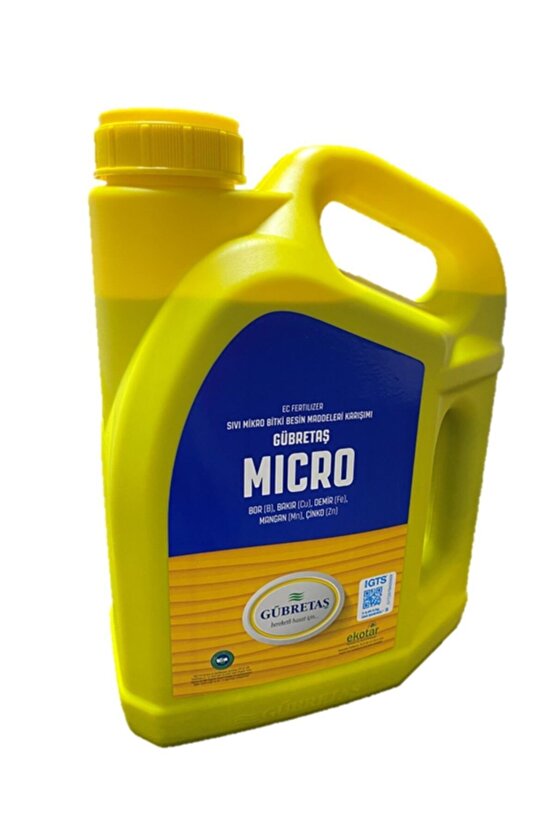 Micro Bor Bakır Demir Mangan Çinko Çiçek Mikro Bitki Besin Karışımı Organik Sıvı Gübre 5 Lt