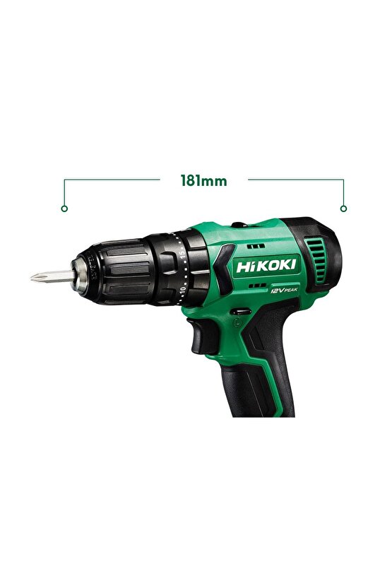 Hikoki Dv12da 12v2.5ah. 38nm Çift Akülü Şarjlı Darbeli Matkap