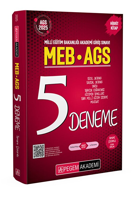 2025 Meb Ags Tamamı Çözümlü 5 Deneme