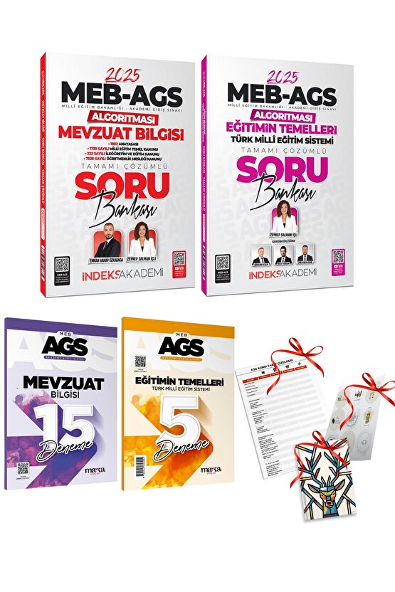 2025 Meb Ags Mevzuat Bilgisi Ve Eğitimin Temelleri Soru Bankası Seti Ve 20 Deneme Zeynep Salman Içli