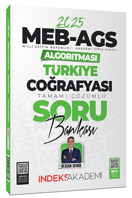 İndeks Akademi 2025 Meb-ags Algoritması Türkiye Coğrafyası Soru Bankası Çözümlü - Alican Demir Indek