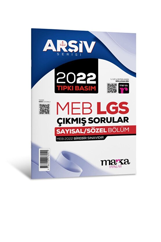 2021 + 2022 + 2023 + 2024 LGS 8. Sınıf ARŞİV Serisi Tıpkı Basım Çıkmış Sorular Tamamı Video Çözümlü