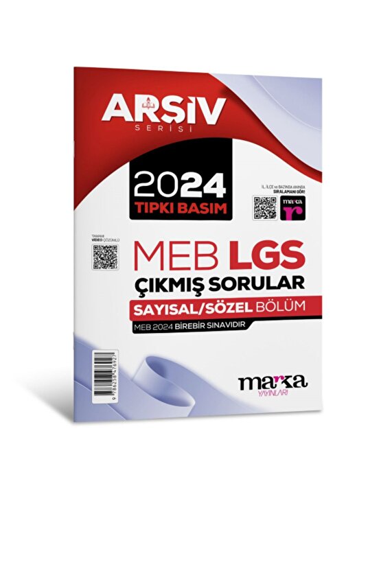 2021 + 2022 + 2023 + 2024 LGS 8. Sınıf ARŞİV Serisi Tıpkı Basım Çıkmış Sorular Tamamı Video Çözümlü