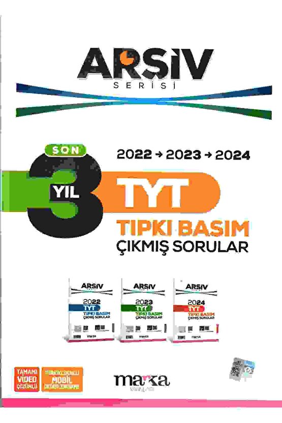 Marka Yayınları TYT Son 3 Yıl ARŞİV Serisi Tıpkı Basım Fasikül Fasikül Çıkmış Sorular Çözümlü