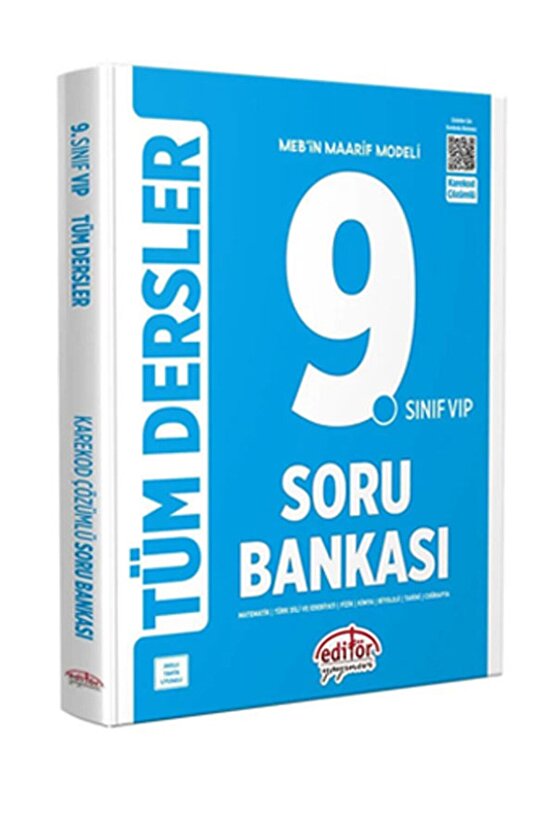 2025 Editör Maarif Modeli 9.Sınıf Tüm Dersler Konu Anlatımlı Soru Bankası Seti