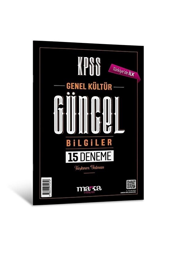 Marka KPSS Güncel Bilgiler 15 Deneme Çözümlü Marka Yayınları
