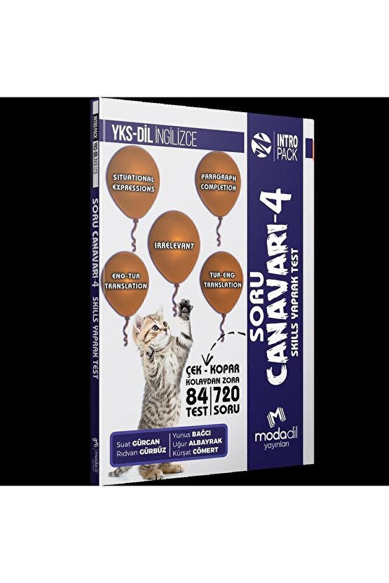 Modadil YKS DİL İngilizce Soru Canavarı-4 Skills Yaprak Test İntro Pack Modadil Yayınları