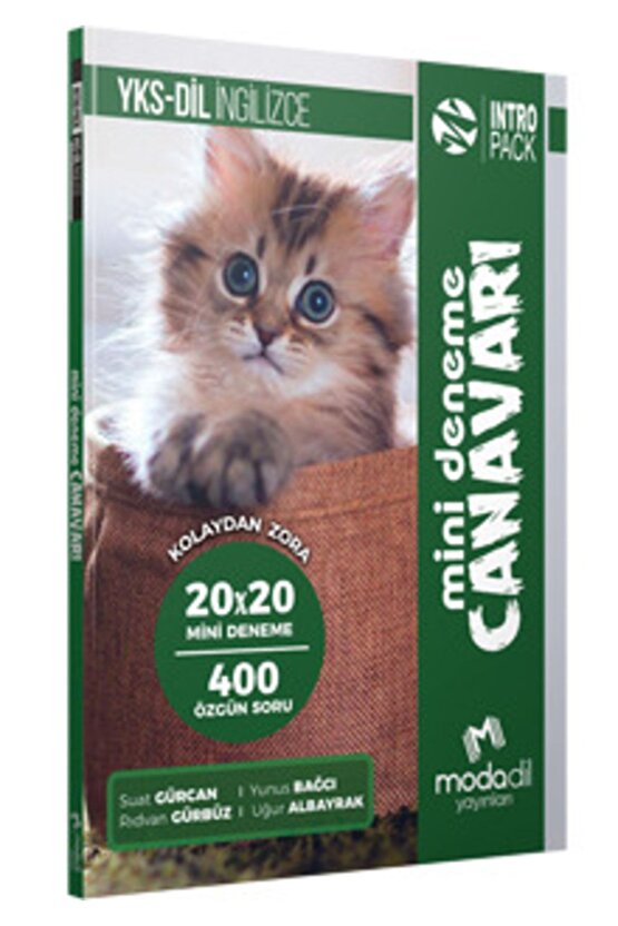 YKS Dil İngilizce Ön Hazırlık 20x20 Mini Deneme Canavarı  Modadil Yayınları  9786057986849