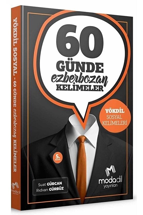Modadil YÖKDİL Sosyal 60 Günde Ezberbozan Kelimeler Modadil Yayınları