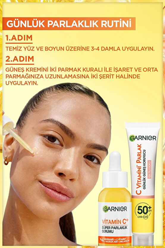 Vitamin C+ Süper Parlaklık Serumu (Niasinamid, Salisilik, Melasyl)