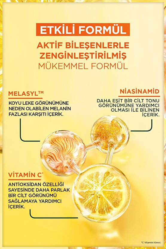 Vitamin C+ Süper Parlaklık Serumu (Niasinamid, Salisilik, Melasyl)