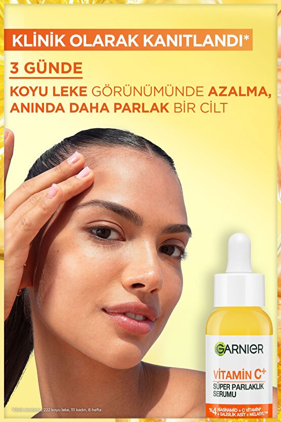 Vitamin C+ Süper Parlaklık Serumu (Niasinamid, Salisilik, Melasyl)